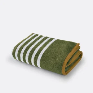 Bath Towel ( Olive Stripe )
