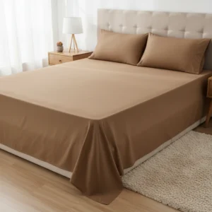 King Size Solid Color Cotton Bedsheet