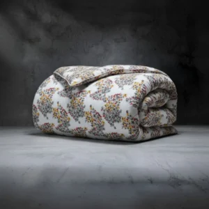 White Wildflower King Size Comforter